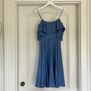 Milly silk off the shoulder dress